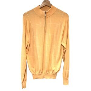 Peter Millar Men's Quarter Zip Knit Sweater Size S Cashmere Blend Golf Casual